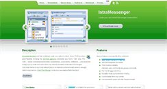 Desktop Screenshot of intramessenger.net