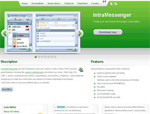 Tablet Screenshot of intramessenger.com